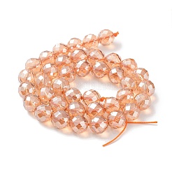 Electroplated Synthetic Quartz Crystal Beads Strands&nbsp;G-Z038-A02-02PL-1