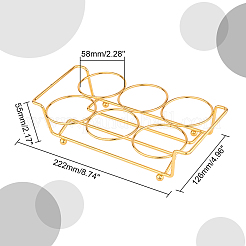 6-Hole Iron Glass Holder Display Racks&nbsp;ODIS-WH0025-72