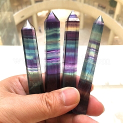 Natural Colorful Fluorite Pointed Prism Bar Home Display Decoration&nbsp;G-PW0007-098A
