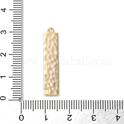 真鍮チャーム  カドミウムフリー＆ニッケルフリー＆鉛フリー  不規則な幾何学  長方形  30x6.5x1mm  穴：1.4mm&nbsp;KK-S513-08E-G