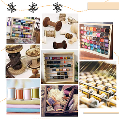 Wooden Empty Spools&nbsp;LS-WOOD-WH0034-03A