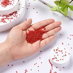 12/0 ガラスシードビーズ  銀並ぶ丸い穴  丸い小さなビーズ  ミックスカラー  12/0  2mm  穴：1mm  10色  約6000PCS /カラー  60000個/セット&nbsp;SEED-US0001-03-2mm