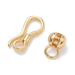 Brass Hook and S-Hook Clasps&nbsp;KK-Z136-41A-G