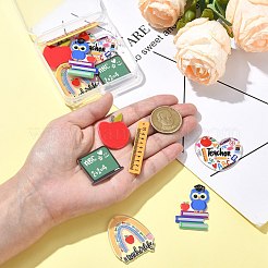 12Pcs 6 Styles Study Style Opaque Acrylic Double Sided Pendants&nbsp;FIND-CJ0002-52