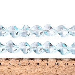 Baking Paint Transparent Glass Beads Strands&nbsp;DGLA-N017-03F