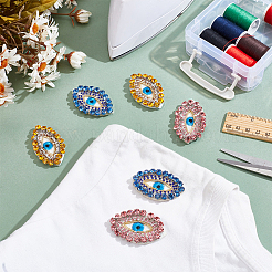 6Pcs 3 Colors Felt Fabric Iron On/Sew On Patches&nbsp;DIY-NB0012-13