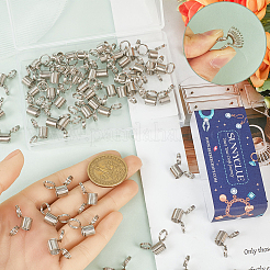 60Pcs Stainless Steel Spring Bead Clamps for Beading Jewelry Making&nbsp;FIND-SC0009-64
