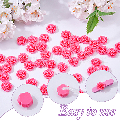 80Pcs Opaque Resin Cabochons&nbsp;RESI-DC0001-61B