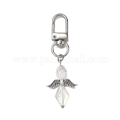 3Pcs Angel Glass & Acrylic Pendant Decorations&nbsp;HJEW-JM04087