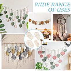 Leaf Wood Macrame Coaster Cutting Template&nbsp;DIY-BC0015-37
