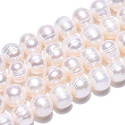 Natural Cultured Freshwater Pearl Beads Strands&nbsp;PEAR-N013-07N