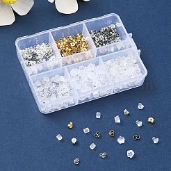 425Pcs 6 Style Iron & 304 Stainless Steel Ear Nuts&nbsp;FIND-FS0001-88