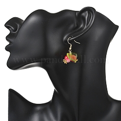 Round Glass Dangle Earrings&nbsp;EJEW-JE06760