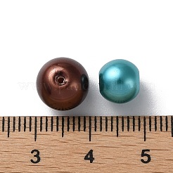 グラスパールラウンドビーズ  混合スタイル  ミックスカラー  8~10mm  穴：1mm&nbsp;HY-X0003-02