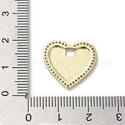 Brass Micro Pave Cubic Zirconia Pendants&nbsp;KK-E092-33G-03