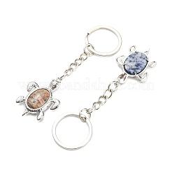 Natural & Synthetic Mixed Gemstone Keychain&nbsp;KEYC-P010-A