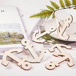 コットンウッドチップ  クローバー  バリーウッド  235x280x1.5mm  8個/袋&nbsp;WOOD-WH0110-23