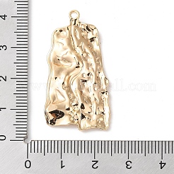 真鍮チャーム  カドミウムフリー＆ニッケルフリー＆鉛フリー  ナゲット  18KGP本金メッキ  38x19.5x2.5mm  穴：2mm&nbsp;KK-G491-60G
