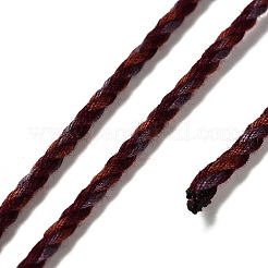 12m 3本撚りポリエステル綿コード  暗赤色  2.5mm  約13.12ヤード（12m）/ロール&nbsp;OCOR-V001-A03