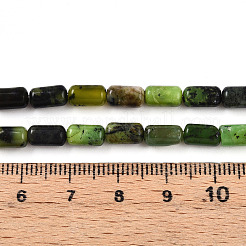 天然石蛇紋岩ビーズ連売り  バレル  7.5~8x4~5mm  穴：0.6mm  約48個/連  15.16~15.35インチ（38.5~39cm）&nbsp;G-N346-01A-04