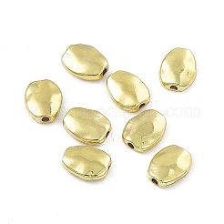 めっき合金ビーズラック  オーバル  ライトゴールド  11x8.5x3.5mm  穴：1.6mm&nbsp;PALLOY-I216-33LG