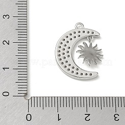 Brass Micro Pave Clear Cubic Zirconia Pendants&nbsp;CU-CBAA0B1-06P