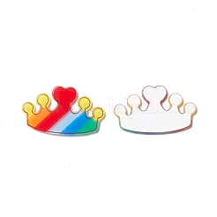 ヘアピンに適したアクリルカボション  ヘアアクセサリーと装飾用衣類  ミックスカラー  21~34.5x20~34x2mm&nbsp;MACR-I038-10