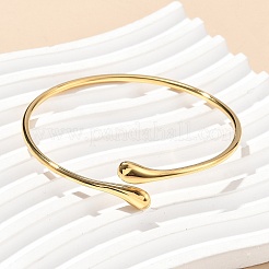 304 Stainless Steel Cuff Bangles for Women&nbsp;AJEW-P127-16G