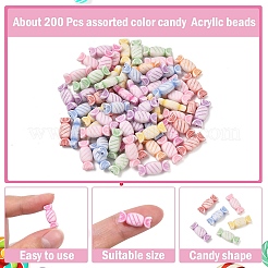 200Pcs Craft Style Acrylic Beads&nbsp;MACR-YW0003-56