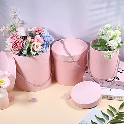 3Pcs 3 Sizes Column Cardboard Paper Bouquet Packing Boxes&nbsp;CON-BC0007-77A