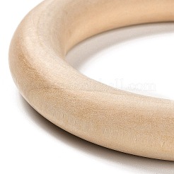 未完成の木製フレームコネクター  マクラメ木製リング  ラウンド  バリーウッド  96x15mm  内径：67mm&nbsp;LS-WOOD-F002-02L
