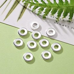 201 ステンレススチールリンクリング  ドーナツ  銀  8x1.5mm  内径：3.2~3.5mm&nbsp;X-STAS-F192-002S-02