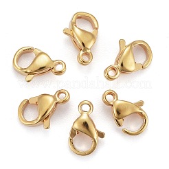 304 Stainless Steel Lobster Claw Clasps&nbsp;STAS-H352-01B-G