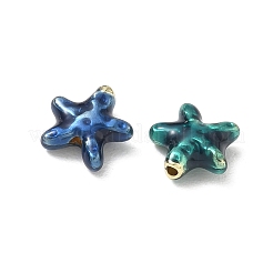 合金エナメルビーズ  ヒトデ  ミックスカラー  9x9x4mm  穴：1.5mm&nbsp;AL-CBA1CD4-03