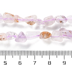 天然石アメジストビーズ連売り  ナゲット  タンブルストーン  4.5~11.5x3~7x3.5~6mm  穴：1~1.2mm  約48~68個/連  15.35~15.94''（39~40.5センチメートル）&nbsp;G-P497-01C-26