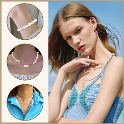 DIY Imitation Pearl Bracelet Necklace Making Kit&nbsp;DIY-PH0009-65