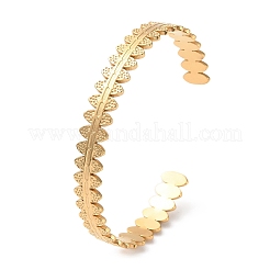304 Stainless Steel Cuff Bangles&nbsp;BJEW-F457-06G
