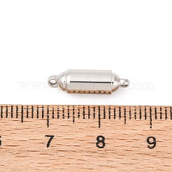 304ステンレススチール製マグネット留め具  コラム  ステンレス鋼色  16x5x5mm  穴：1.2mm&nbsp;STAS-A117-09A-P