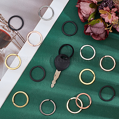 36Pcs 6 Colors Alloy Split Key Rings&nbsp;FIND-CY0001-71