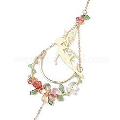 Brass Elf Moon Pendant Decoration&nbsp;HJEW-TA00226