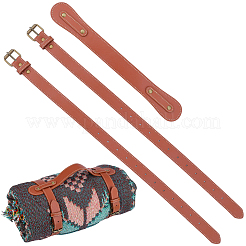 Imitation Leather with Alloy Yoga Mat Strap&nbsp;AJEW-CL0001-99B-02