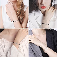 10個のステンレス鋼コネクタチャーム  5 ハートリンク  ステンレス鋼色  40x8.5mm  穴：1.5mm  10個/箱&nbsp;STAS-SZ0003-16A