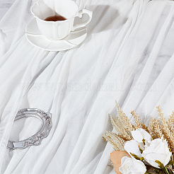 メッシュポリエステル生地  婦人服アクセサリー用  ホワイト  1750~1800x0.2mm&nbsp;DIY-WH0430-316B