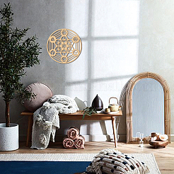 Chakra Theme Laser Cut Wooden Wall Sculpture&nbsp;WOOD-WH0113-039