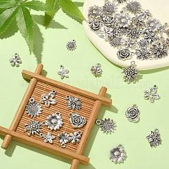 Sunflower Tibetan Style Alloy Pendants&nbsp;TIBEP-CJ0001-09-RS