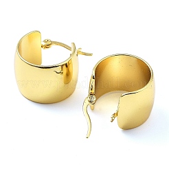 Ion Plating(IP) 304 Stainless Steel Thick Hoop Earrings for Women&nbsp;EJEW-L237-06G