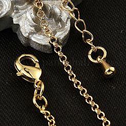 Brass Rolo Chain Bracelets for Women&nbsp;BJEW-G735-05G
