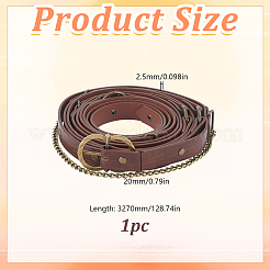 Medieval PU Leather Waist Belts with Alloy Chains Tassel&nbsp;AJEW-WH0709-227A