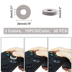 スーパーファインディング30個2色ジョイスティックスポンジリング  フラットラウンド  ミックスカラー  2x0.5cm  穴：8mm  15個/カラー&nbsp;AJEW-FH0001-53