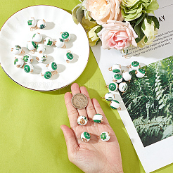 30Pcs Saint Patrick's Day Printed Wood Pendants&nbsp;FIND-DC0004-82